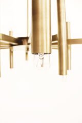 24’lü Borulu Avize – Pirinç Kaplama, 24×E14 | Modern Büyük Salon & Yemek Alanı Aydınlatma