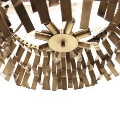 Merdiven Basamağı Sarkıt Avize – Pirinç Kaplama, 6×E14 | Modern Merdiven & Salon Aydınlatma