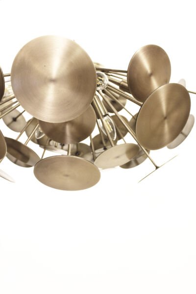 Plafonyer Pullu Avize – Pirinç Kaplama, 9×E14 | Modern Salon & Oturma Odası Aydınlatm