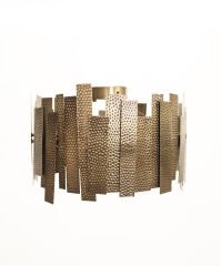 50’lik Baskılı Sarkıt Avize – Pirinç Kaplama, 8×E14 | Modern Salon & Oturma Odası Aydınlatma