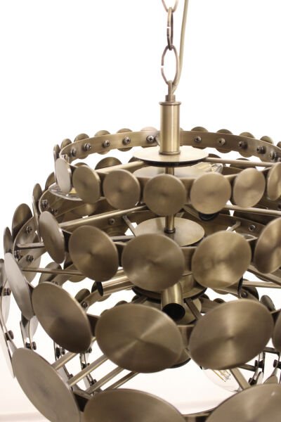 Besa Design 50'lik Kat Pullu Sarkıt Avize - 14 Ampullü Pirinç Kaplama Lüks Aydınlatma