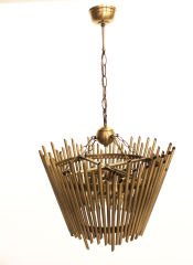 Huni Sarkıt Avize – Pirinç Kaplama, 6×E14 | Modern Salon & Yemek Alanı Aydınlatma