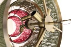 Püsküllü Sarkıt Avize – Pirinç Kaplama, 6×E14 | Modern Dekoratif Salon & Oturma Odası Aydınlatma