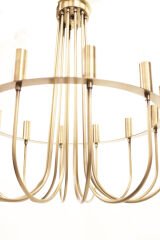 Baston Kol 12’li Avize – Pirinç Kaplama, 12×E14 | Modern Büyük Salon Aydınlatma