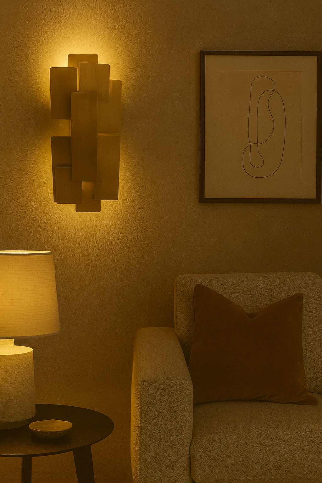 Lamalı Duvar Apliği