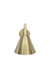 Mafsallı Çanak Aplik – Demir & Pirinç Kaplama, 1×E27 | Modern Duvar Aydınlatma