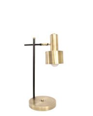 Mafsallı Çalışma Masa Lambası – Demir & Pirinç Kaplama, 1×E27 | Ayarlanabilir Aydınlatma