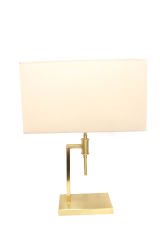 Harun Masa Lambası – Demir & Bal Kaplama, 2×E14 | Modern Dekoratif Aydınlatma