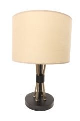 Desen Masa Lambası – Demir & Pirinç Kaplama, 3×E27 Aydınlatma | Besa Design