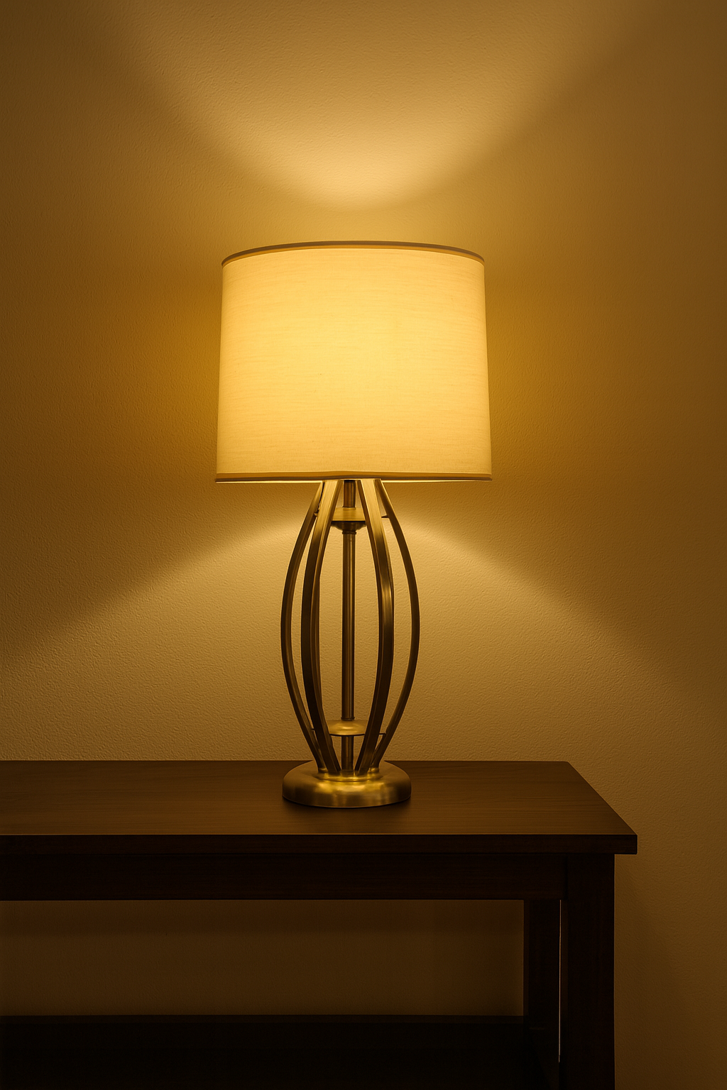 Mantar Gold Kaplama Masa Lambası (68 cm)