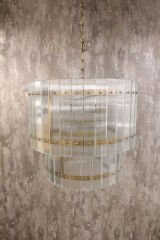 Besa Çizgili Cam Sarkıt Avize – Modern Tasarım Şık ve Minimalist Dekoratif Aydınlatma