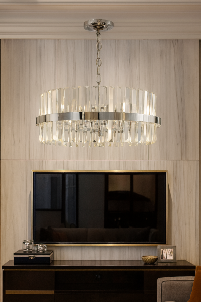 Besa Büyük Tabut Kristalli Sarkıt – Lüks Kristal Taşlı Şık ve Modern Salon Avizesi