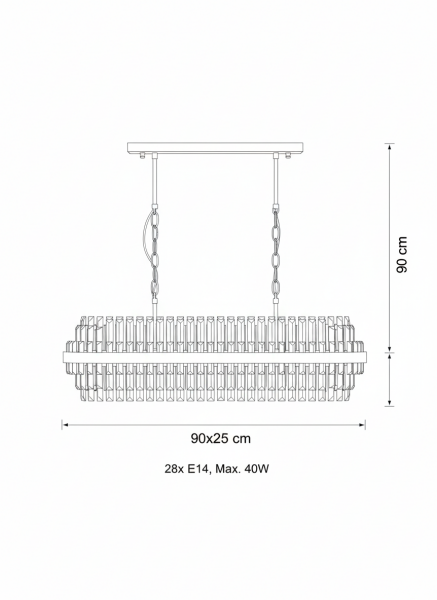 Besa Elips Tabut Taşçı Sarkıt Avize – Lüks Tasarım Modern ve Sanatsal Salon Aydınlatması