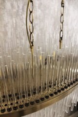 Besa 10 mm Çubuk Camlı Elips Sarkıt – Lüks Tasarım Kristal Etkili Şık ve Modern Avize