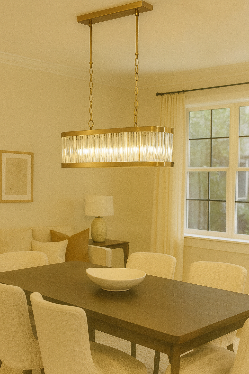 Besa Ufak Boy Çubuk Camlı Elips Sarkıt – Modern Tasarım Şık ve Minimalist Dekoratif Aydınlatma