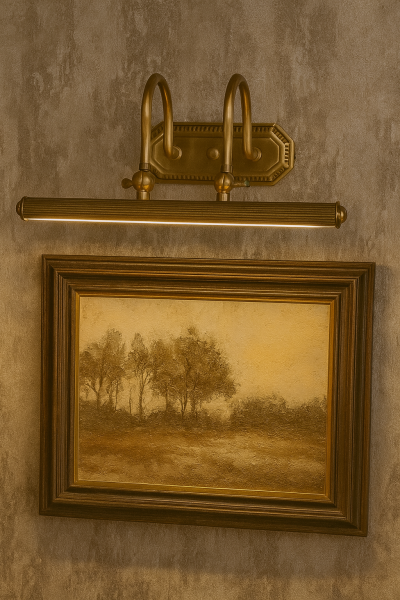 Besa Çizgili Boru Tablo Apliği – Modern Resim ve Sanat Eseri Aydınlatması Şık Duvar Lambası