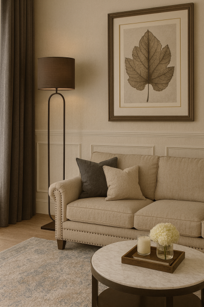 Besa Elips Modern Siyah Lambader – Geometrik Tasarım Şık ve Minimalist Salon Köşe Aydınlatması