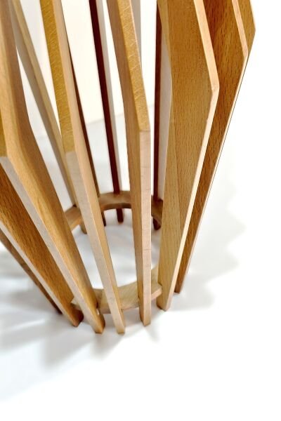 Yuvarlak Ahşap Yan Sehpa 44 cm – Modern Tasarım Dekoratif Sehpa 50 cm