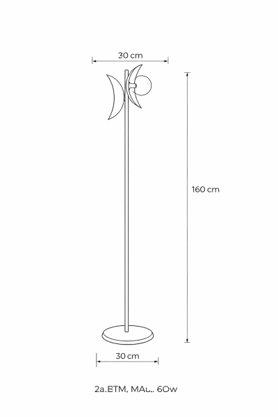 Besa Göz Modern Tasarım Lambader – Geometrik Formlu Şık ve Minimalist Salon Köşe Aydınlatması