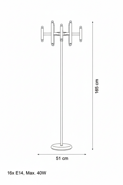 Besa Borulu Modern Tasarım Lambader – Minimalist Endüstriyel Şık Salon Köşe Aydınlatması