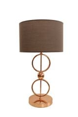 Besa Çift Çember Modern Masa Lambası – Estetik Halka Tasarım Şık Ofis ve Dekoratif Gece Lambası