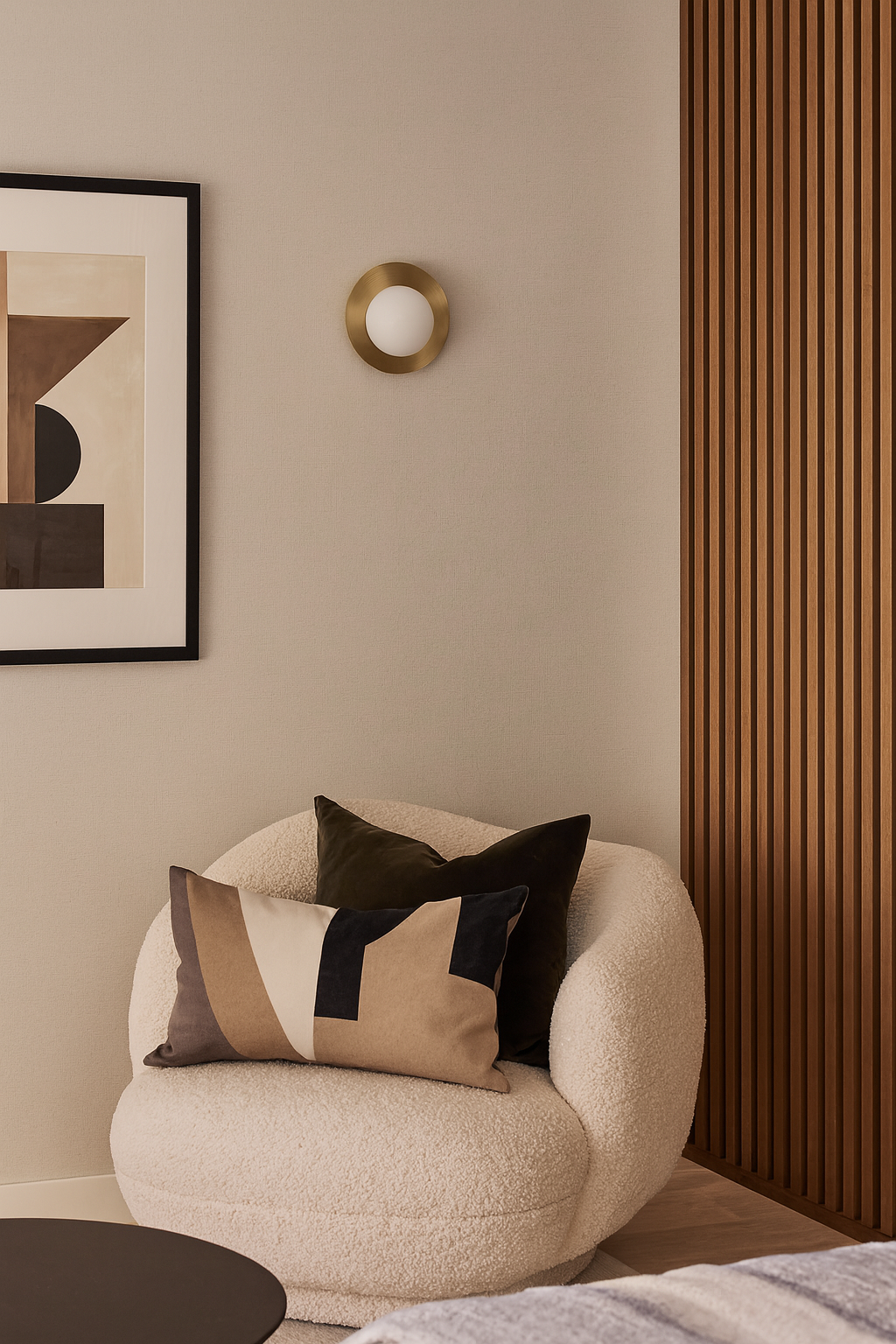 Besa Tabak Modern Tasarım Duvar Apliği – Minimalist Metal Disk Formlu Şık Ambiyans Aydınlatma