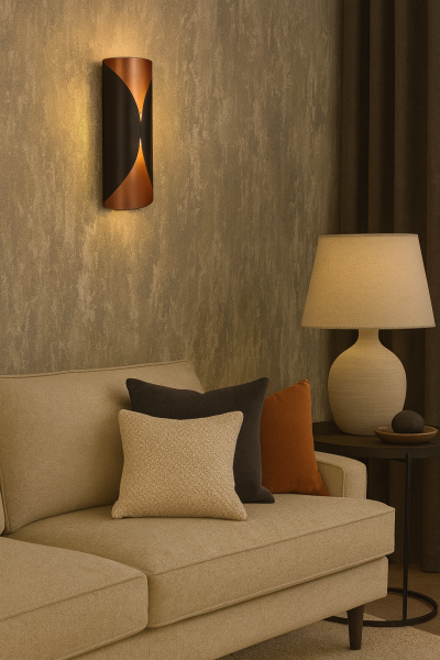 Besa Kıvrık Modern Duvar Apliği – Estetik Kavisli Tasarım Şık Mimari Duvar Aydınlatması