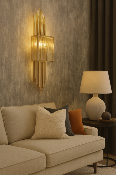 Borulu Lambader – Minimalist Endüstriyel, Salon Köşesi | Besa Aydınlatma