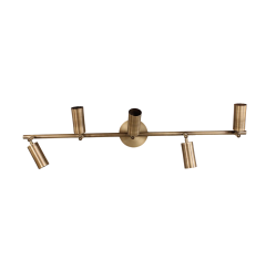 Besa 5'li Modern Spot Avize – Hareketli Başlıklı Şık ve Güçlü Tavan Aydınlatması