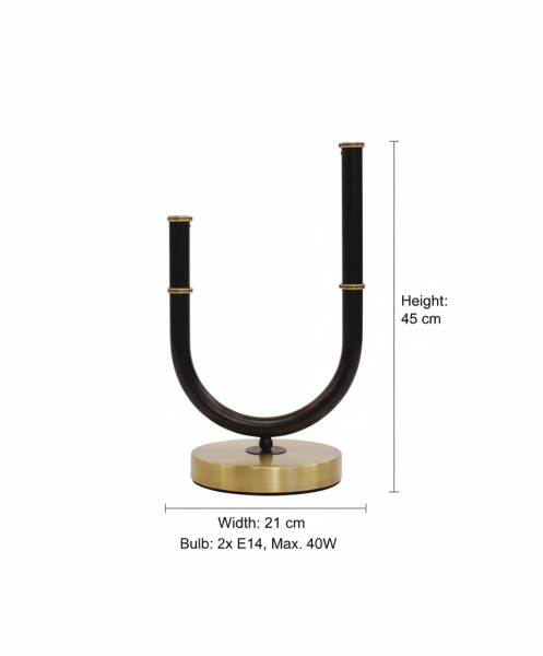 Besa Baston Kol Modern Masa Lambası – Retro Tasarım Şık Çalışma Masası ve Ofis Aydınlatması