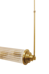 Besa Modern Çubuk Cam Lineer Sarkıt – Lüks Yemek Masası ve Ada Mutfak Aydınlatması