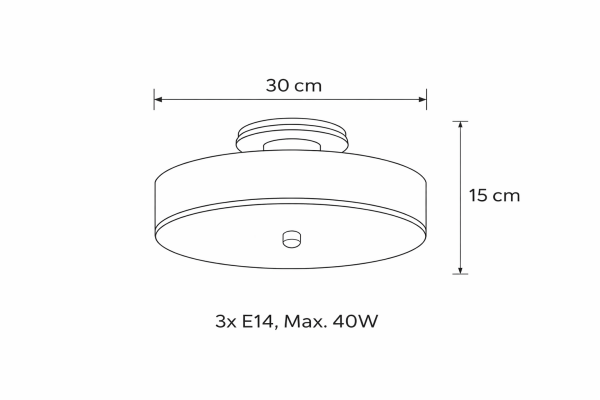 Besa 30’luk Sıvama Davul Modern Sarkıt Avize – Endüstriyel Metal Tasarım Şık Mutfak ve Masa Aydınlatma