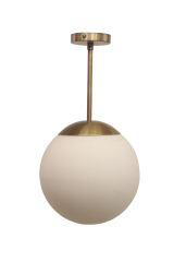 Glob Cam Tekli Sarkıt Avize 25 cm