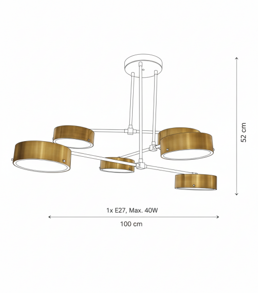 Besa 8'li Modern LED Sarkıt Avize – Minimalist ve Şık Tasarım Yemek Masası Aydınlatma