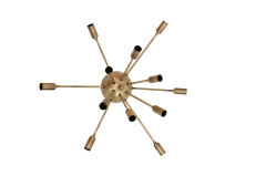 Besa Yarım Küre Kirpi Modern Plafonyer – İkonik Tasarım Çok Kollu Tavan Aydınlatması