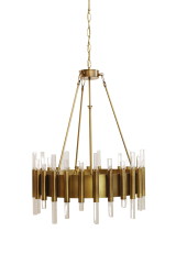 20mm Çubuk Cam Sarkıt Yuvarlak Avize