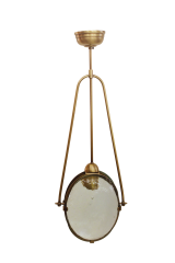 Besa Mercek Cam Modern Tekli Sarkıt – Şeffaf Optik Formlu Minimalist Aydınlatma