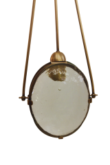 Besa Mercek Cam Modern Tekli Sarkıt – Şeffaf Optik Formlu Minimalist Aydınlatma