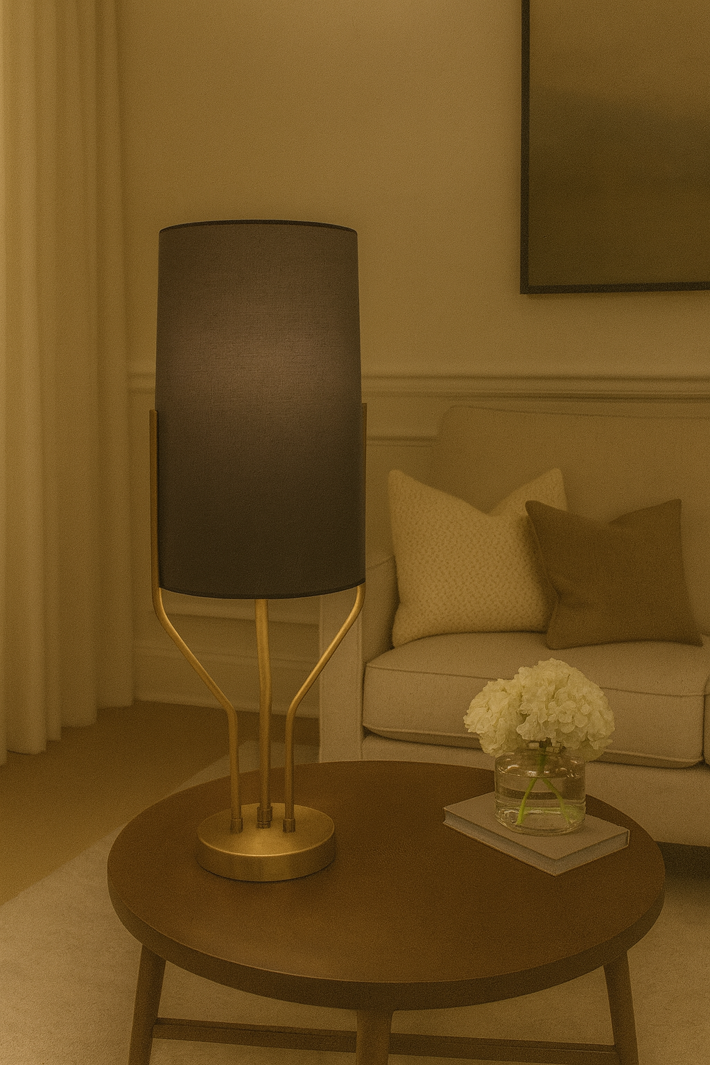 Besa El Figürlü Modern Masa Lambası – Sanatsal ve Sürreal Tasarım Heykel Abajur