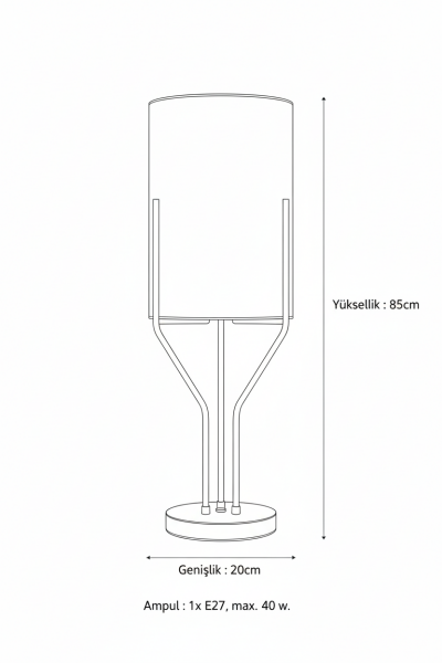 Besa El Figürlü Modern Masa Lambası – Sanatsal ve Sürreal Tasarım Heykel Abajur