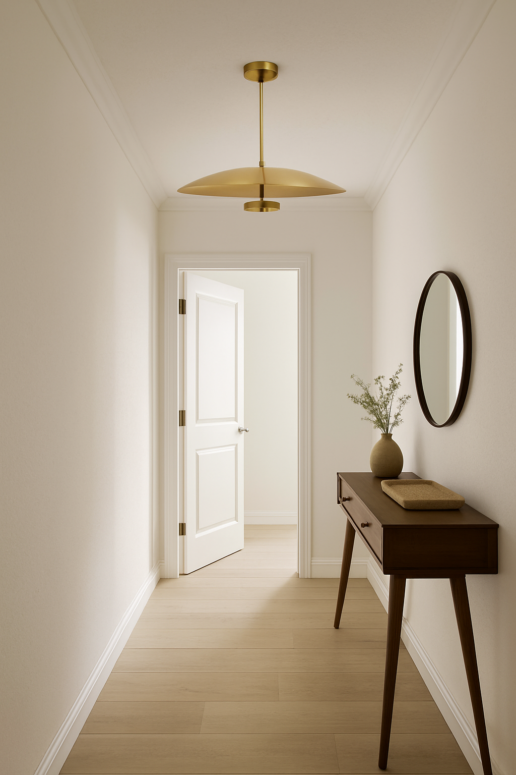 Besa Tas Tekli Modern Sarkıt Avize – Doğal Lüks ve Minimalist Aydınlatma