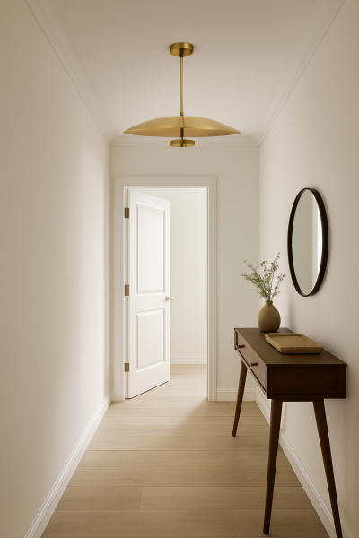 Besa Tas Tekli Modern Sarkıt Avize – Doğal Lüks ve Minimalist Aydınlatma