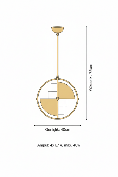 Besa Geniş Karpuz Dilimi Modern Tekli Sarkıt – Nervürlü Cam Tasarım Yemek Masası Aydınlatma