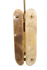 Besa Onyx Mermerli Tekli Sarkıt Avize – Işık Geçirgen Doğal Taşlı Lüks Tasarım Aydınlatma