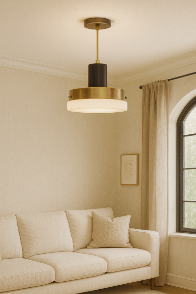 Besa Modern Minimalist Tekli Sarkıt Avize – Endüstriyel Tasarım Metal Duy Askı Takımı