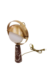 Besa Huni Mermer Kaideli Modern Masa Lambası – Lüks Tasarım Çalışma Masası Aydınlatması