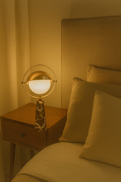 Huni Mermer Masa Lambası