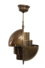 Besa Karpuz Dilimi Modern Tekli Sarkıt Avize – Şeffaf Nervürlü Camlı Tasarım Aydınlatma