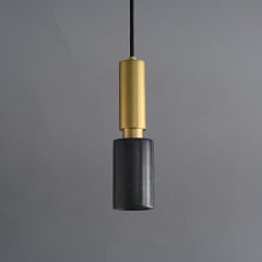 Besa 3290 Modern Minimalist Mermer ve Pirinç Sarkıt – Şık Tekli Tasarım Aydınlatma