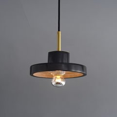 Besa 3292 Siyah Mermer ve Pirinç Detaylı Lüks Sarkıt – Modern Tasarım Tekli Avize